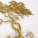 Brass wall sculpture