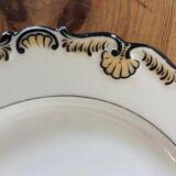 KPM porcelain plate with shell relief decoration