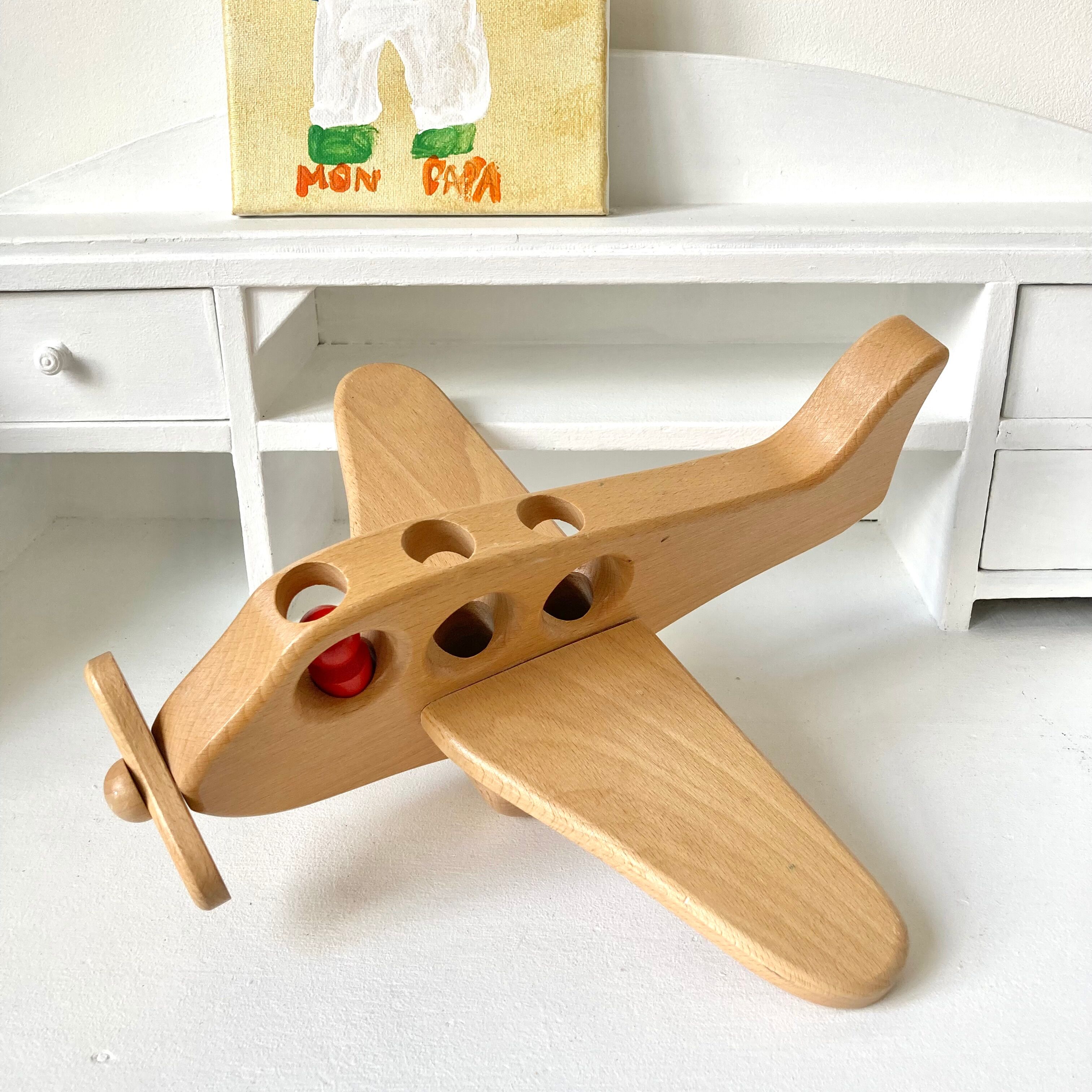 Vintage wooden airplane