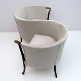 Canapé de conversation italien en velours Giorgetti "Progetti", années 1980