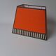 Abat-jour rectangulaire orange et kaki
