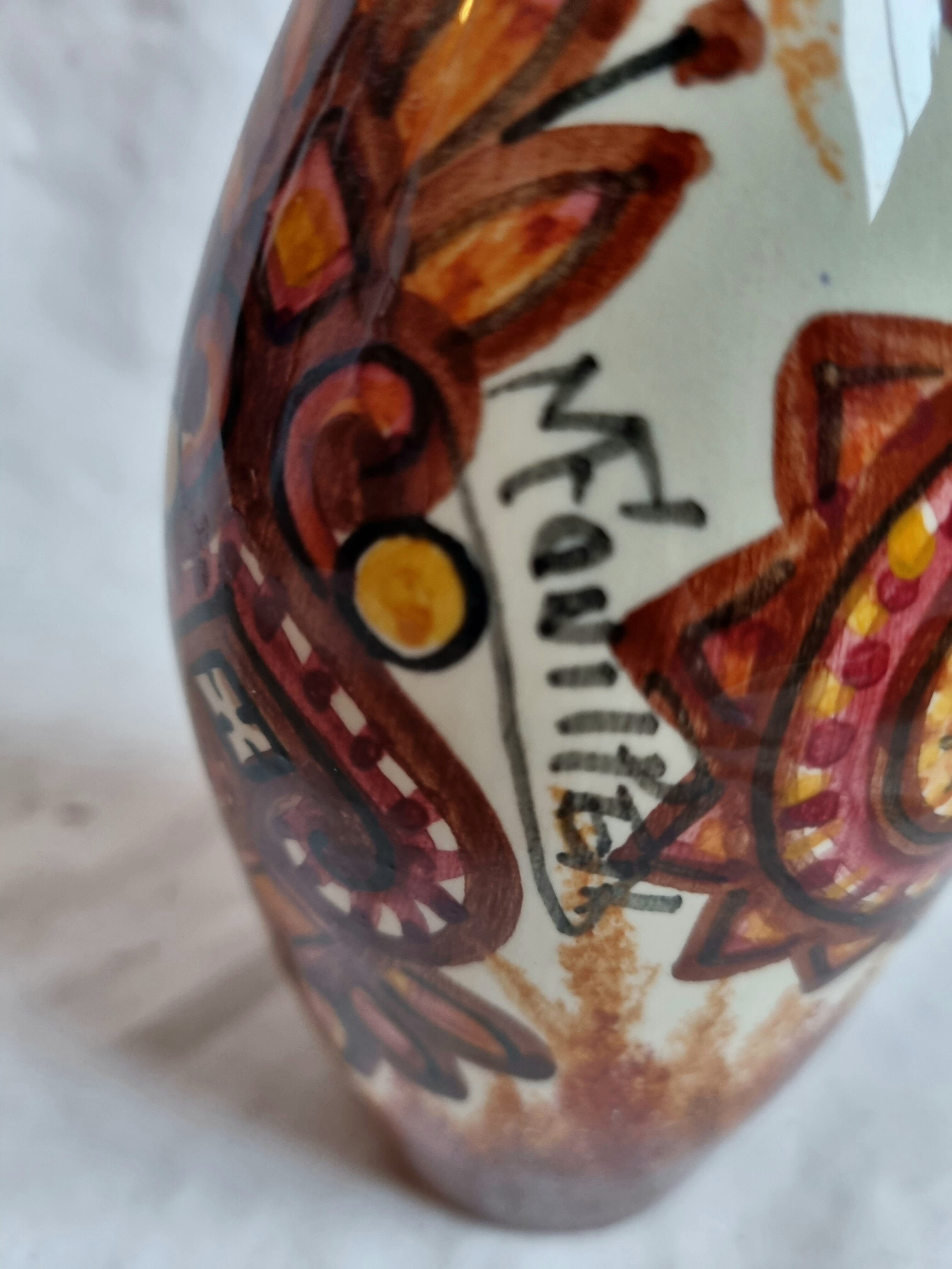 Ceramic vase P.Fouillen from 1940/50 Quimper