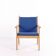 Hans J. Wegner – Lounge chair GE 284 – Getama – Oak & blue wool