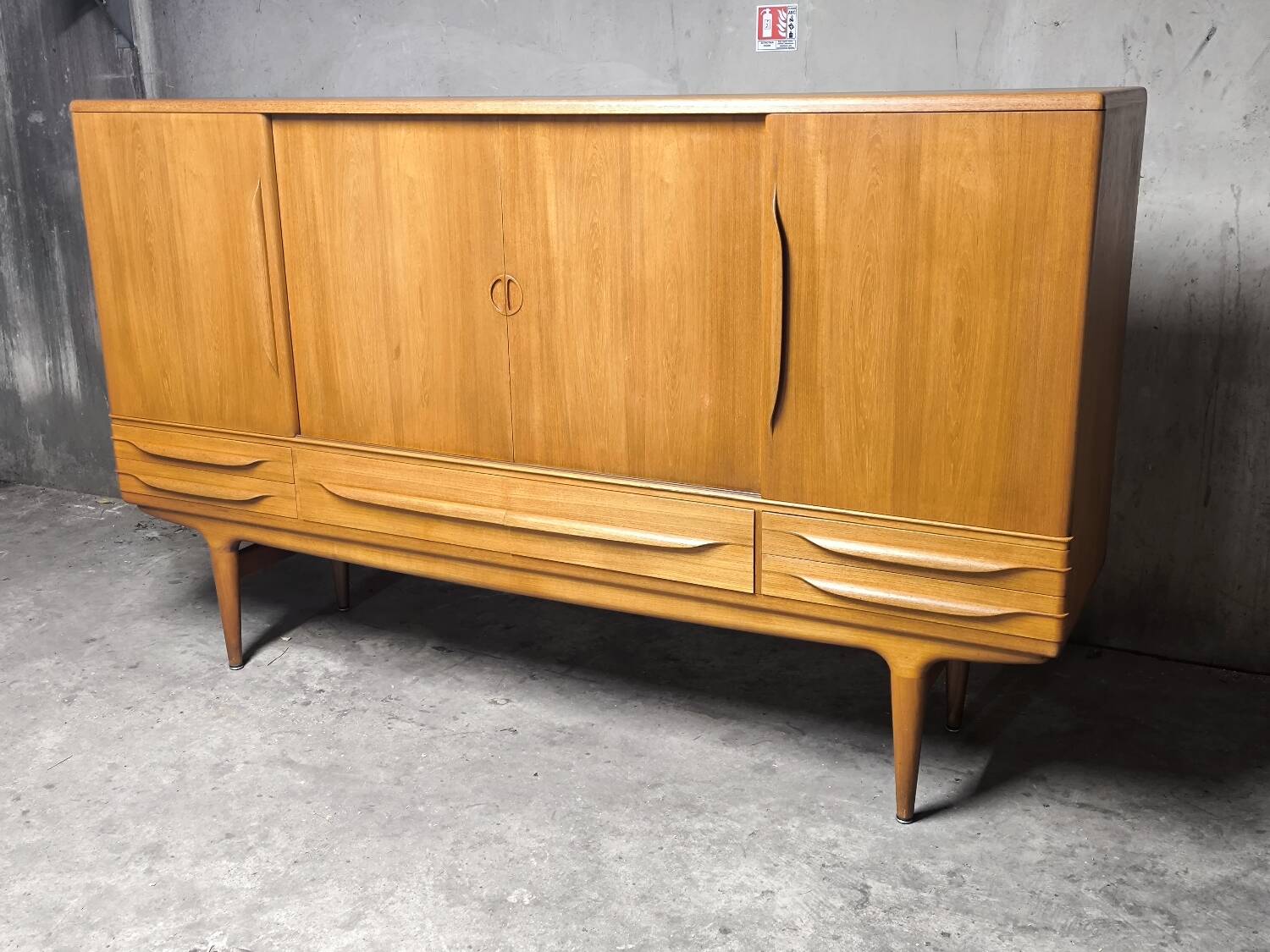 Vintage Scandinavian teak enfilade from the 1960s by Johannes Andersen.