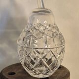Crystal pear candy bowl