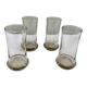 4 smoked mirrored glasses