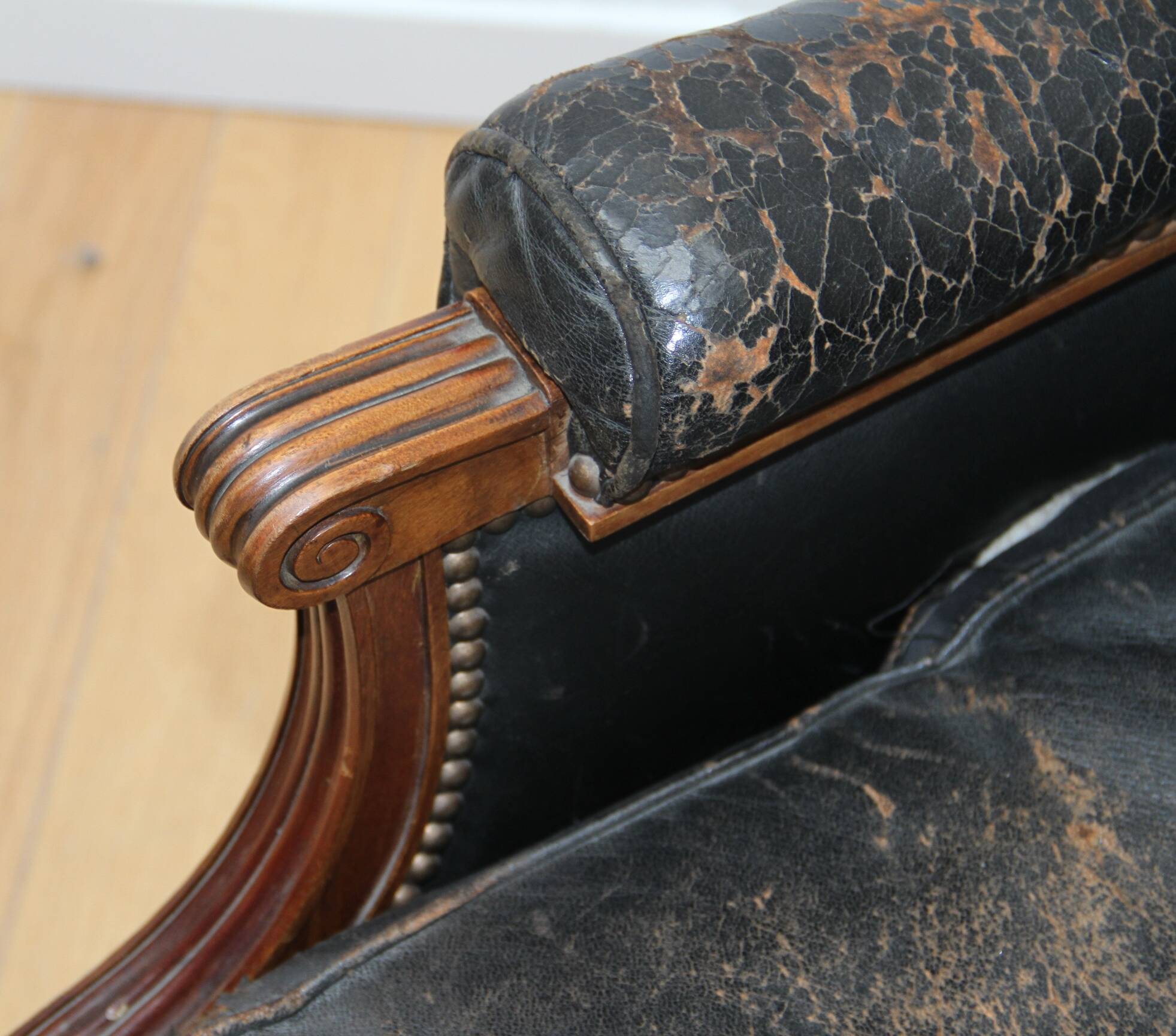 Pair of Louis XVI style armchairs