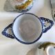 5 mini earthenware bowls from Charolles decorated with a village and rooster.