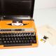 Revised Orange Silver Reed 100 Typewriter and New Ribbon 1977