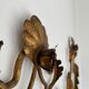 Pairs of sconces with 3 brass fires early XXth