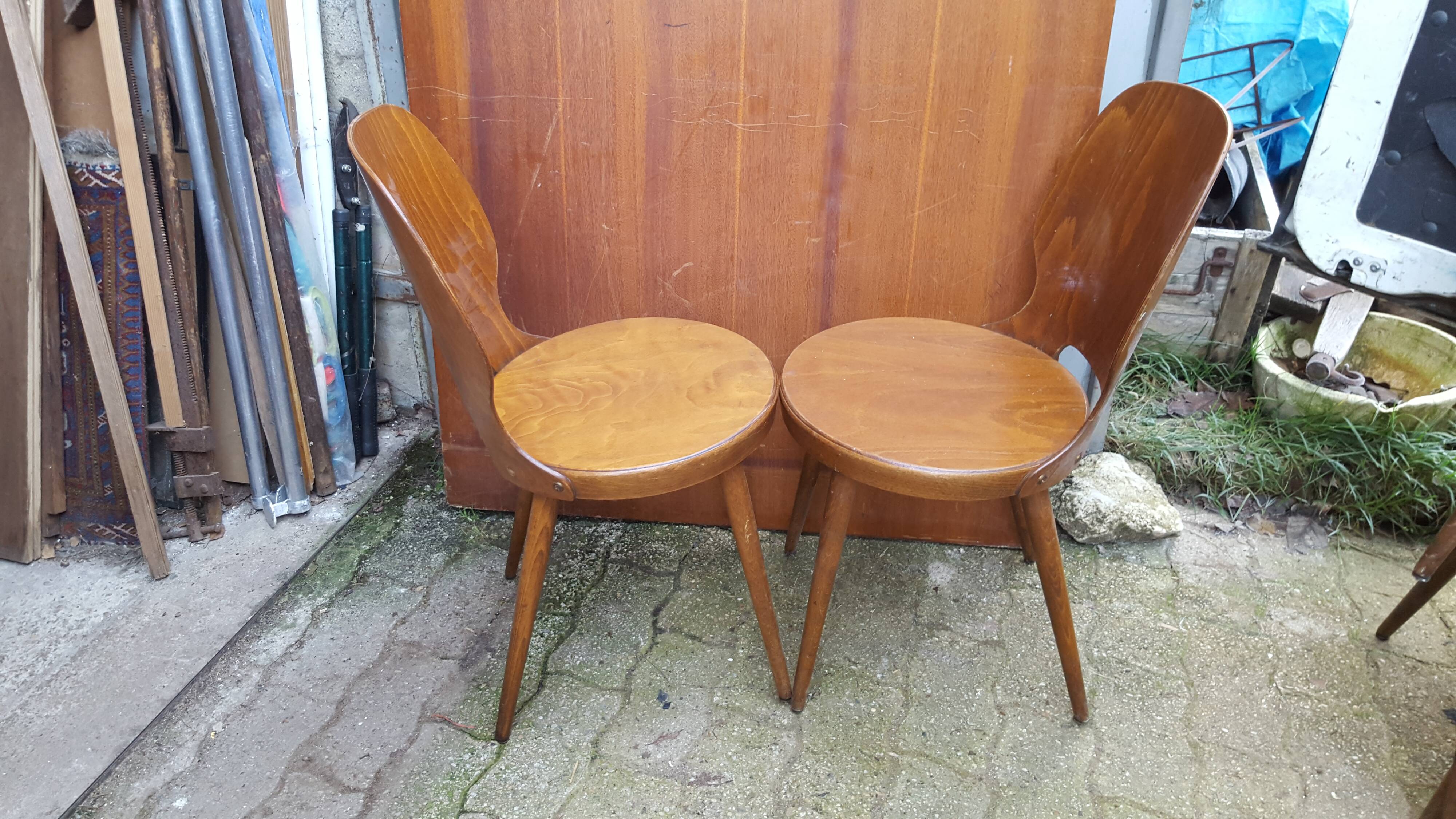 Pair of Baumann 60s style chairs