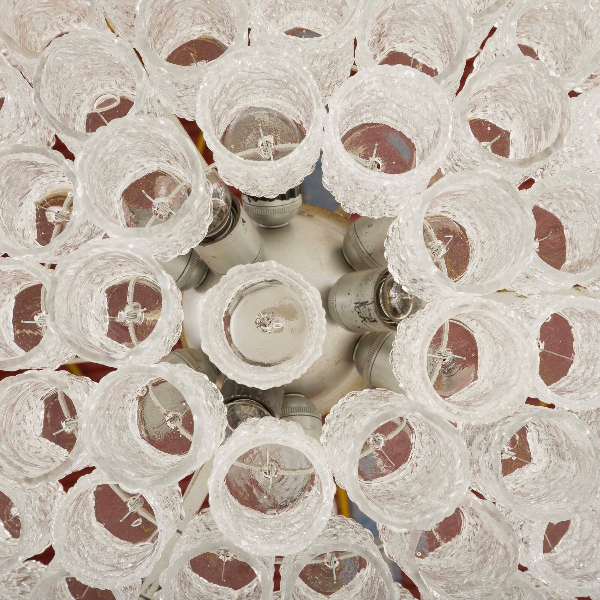 Lustre Venini attribué à Toni Zuccheri, Italie, années 1970.