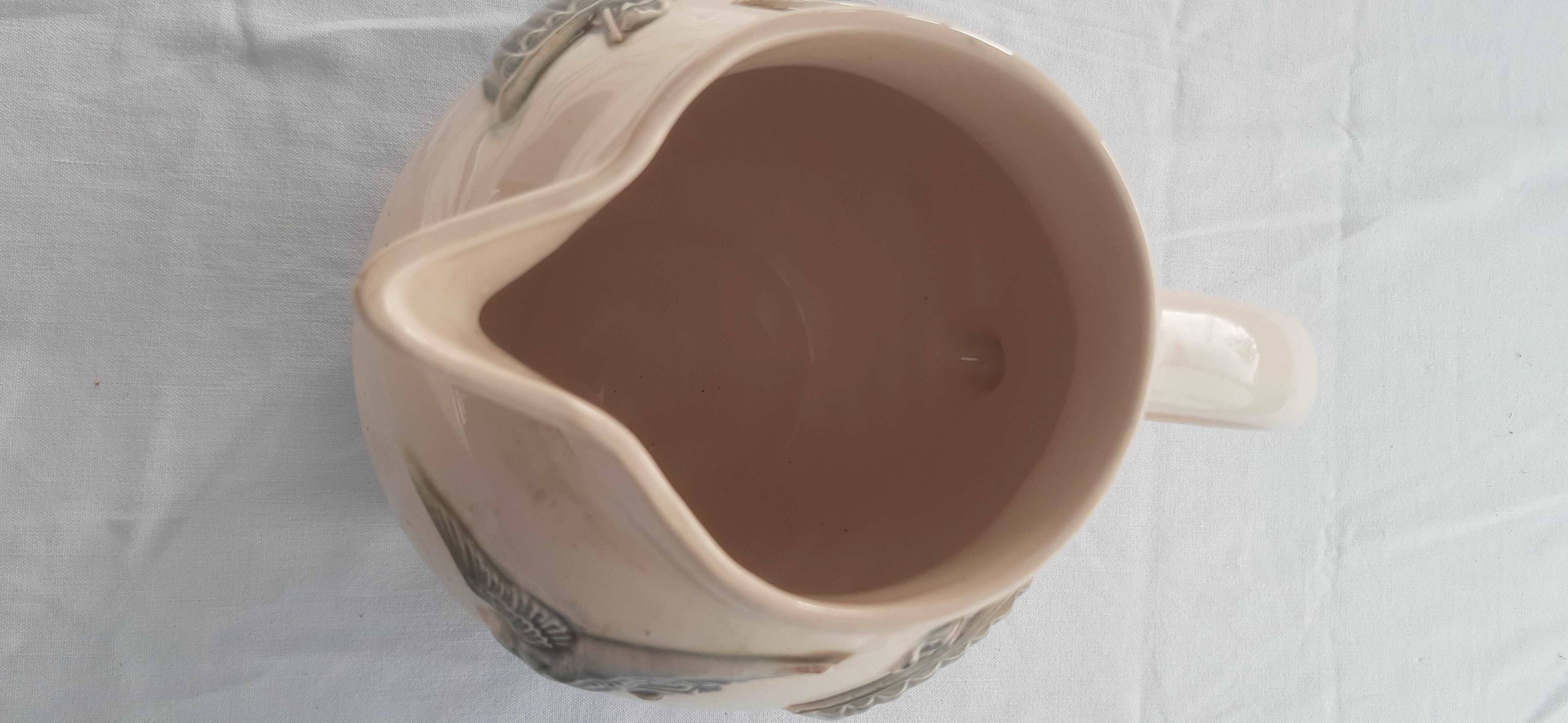 Old ceramic water pitcher slip Digoin France