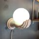 Handmade ceramic wall lamp from the 80s