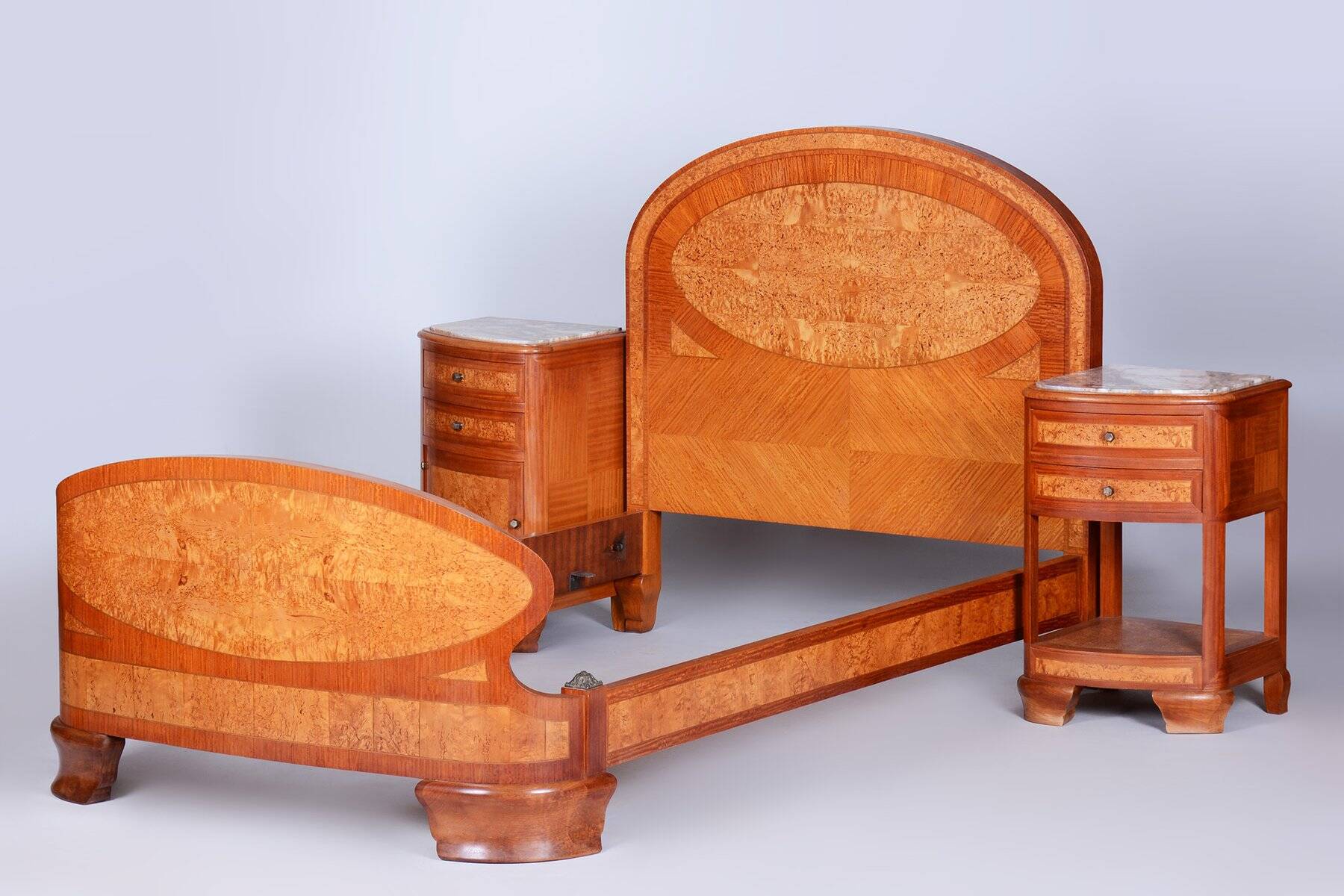 Art Deco Bedroom Suite from Louis Majorelle, Fance, 1930s, Set of 8
