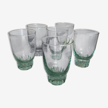 Set de 6 verres gobelets 1970