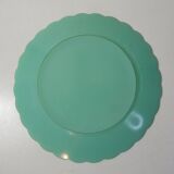 Vintage mint flower Duralex cake dish