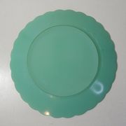 Vintage mint flower Duralex cake dish
