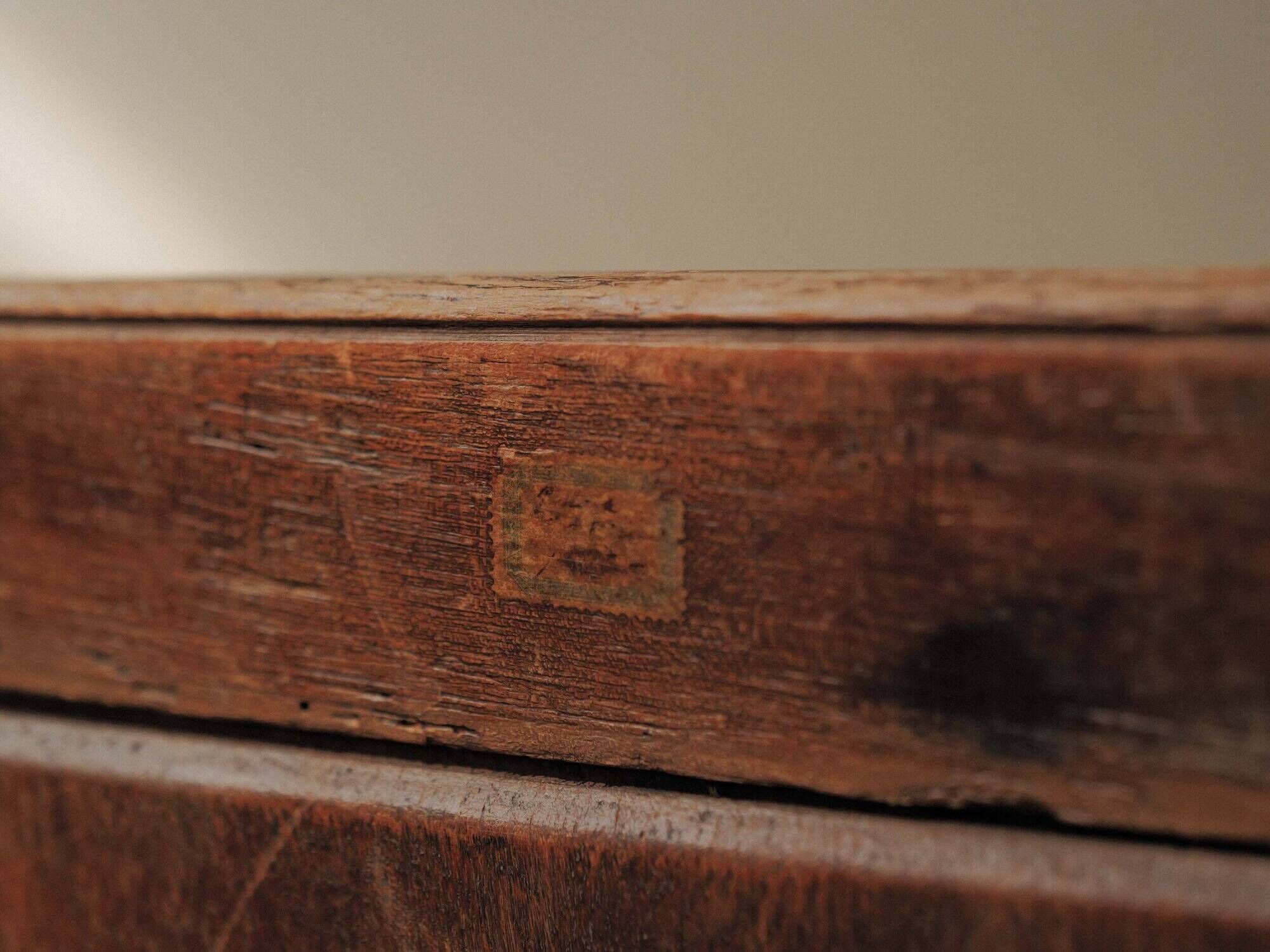 Peasant armchair in solid oak, France, 19th century