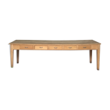 Farm table, 10 drawers