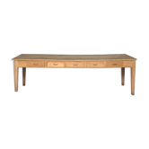 Farm table, 10 drawers