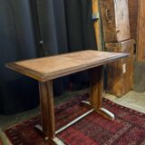 Vintage bistro table in wood and metal – Authentic & sturdy