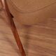 Scandinavian armchair deep brown wool space age design