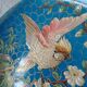 Exotic bird plate late 19th century - B & Cie Creil & Montereau