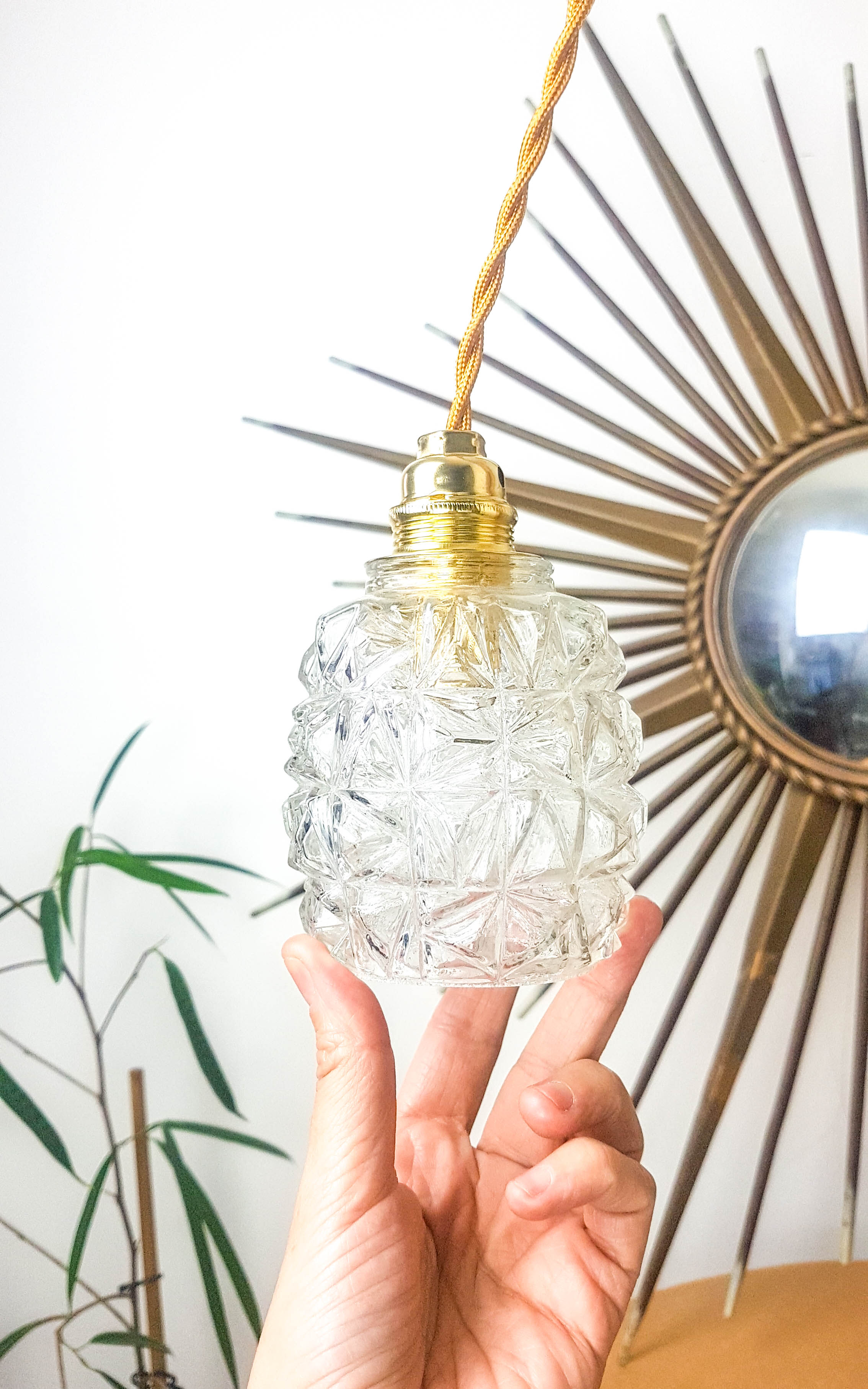 Pineapple vintage pineapple glass sweeper