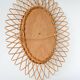 Miroir en rotin vintage, 1960