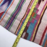 XL Handmade Algerian Berber Ethnic Bohemian Antique Carpet - Area Rug 200x188