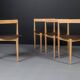 Dining Set in the Style of Hans Olsen, Danish Design, 1950s