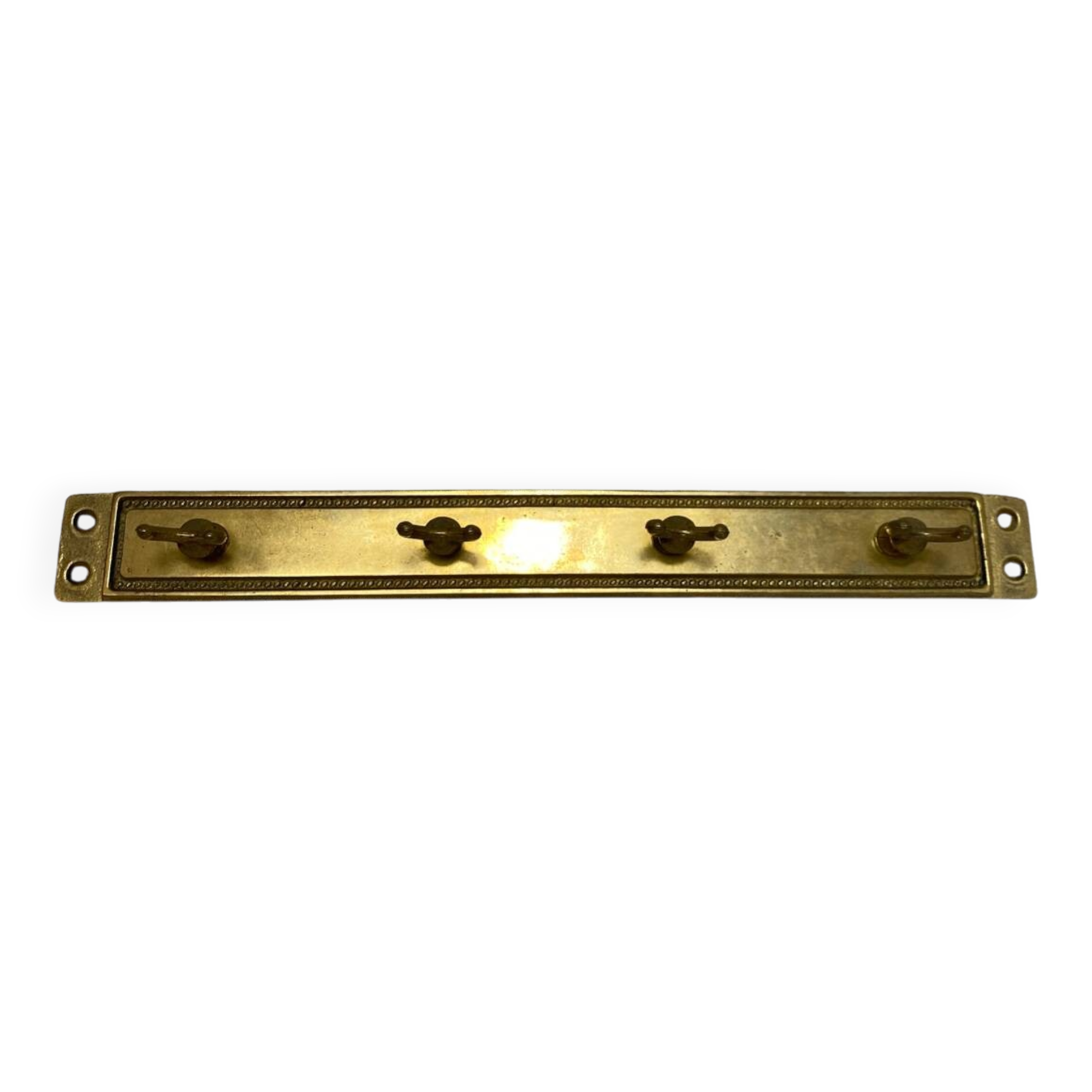 Brass coat hooks with four hooks