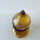 Vintage amber glass decanter