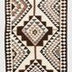 3x10 Brown Beige Persian Kilim Runner Rug, 97x324Cm