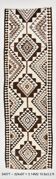 3x10 Brown Beige Persian Kilim Runner Rug, 97x324Cm