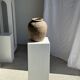 Borneo vase in brown terracotta (1) H35 D23