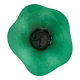 Green glass dish by Max Verboeket