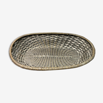 Silver metal basket