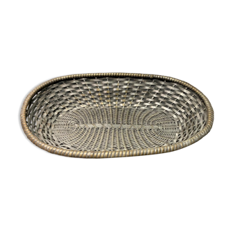 Silver metal basket