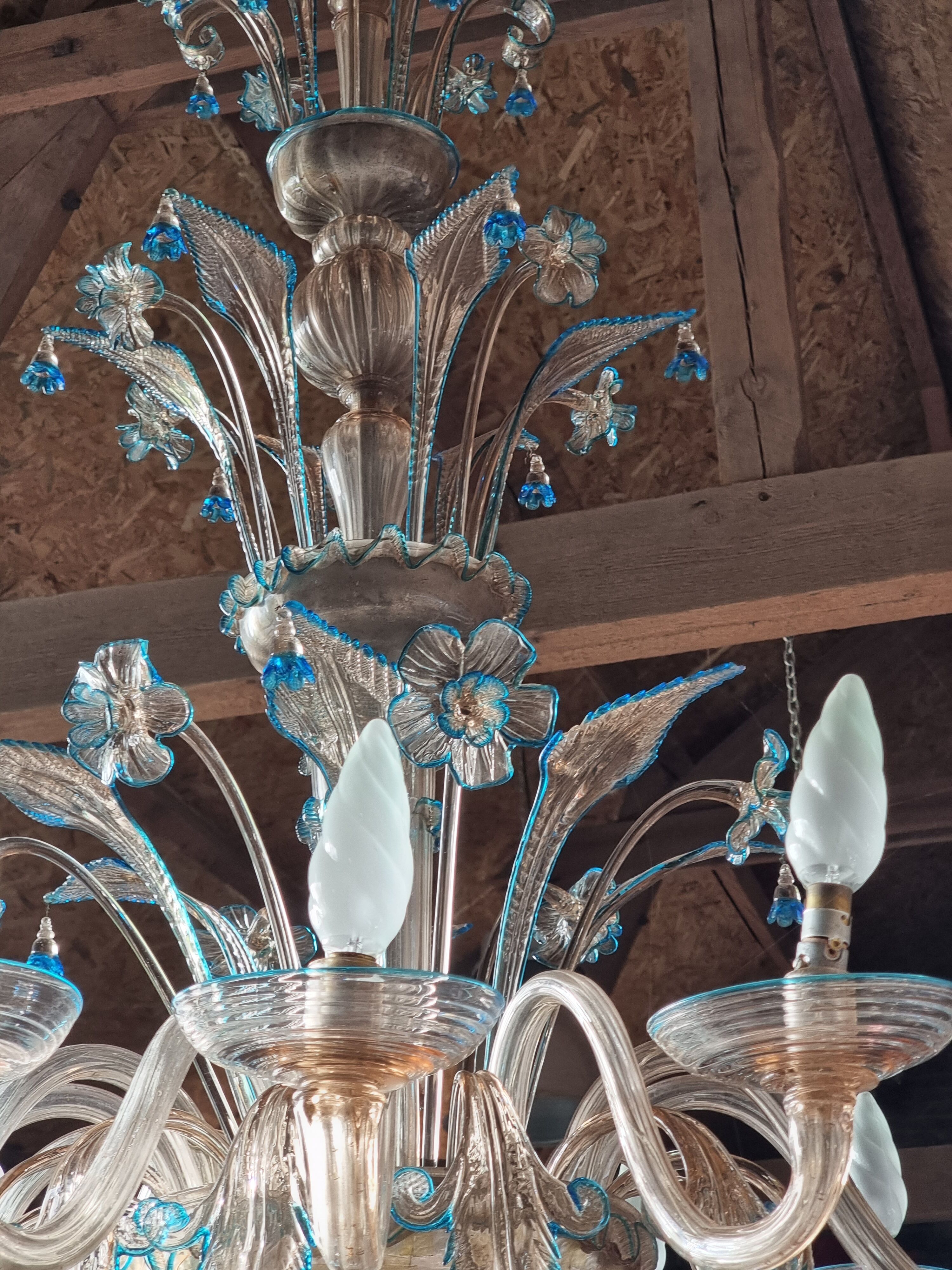 Murano glass chandelier