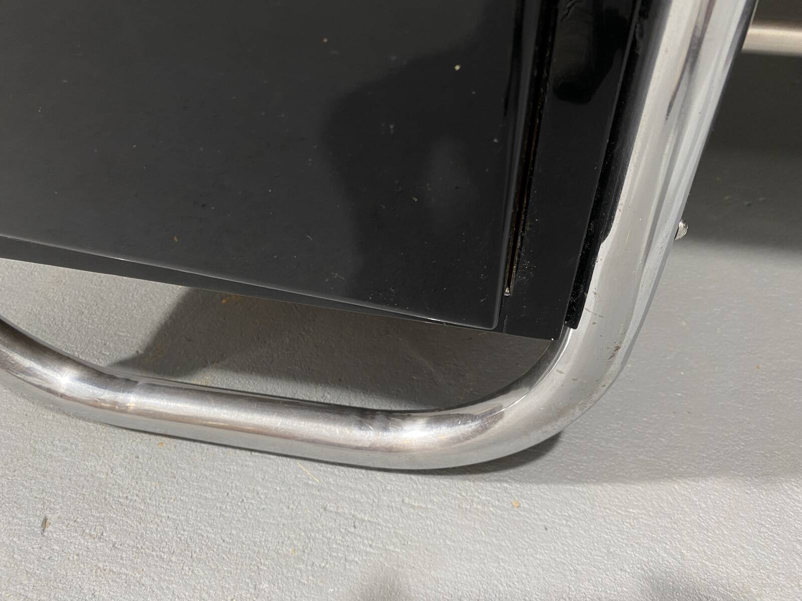 Bureau moderniste tchécoslovaque en chrome et bois, années 1950, Europe