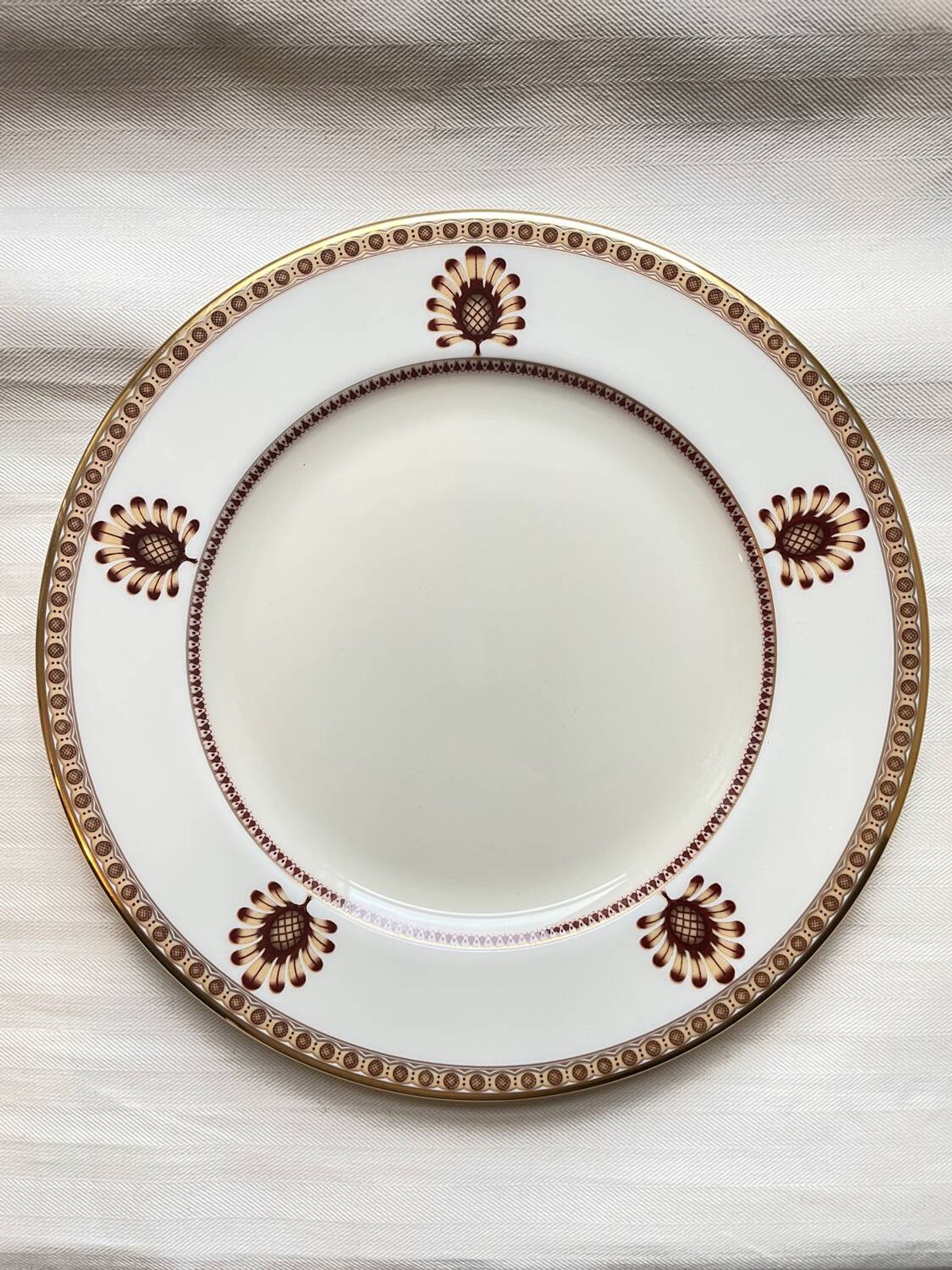 4 assiettes à dessert / salade lenox neuves - blanches
