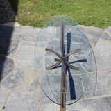 Rare table basse ovale de michel mangematin