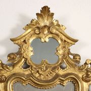Antique baroque mirrors from the mid-18th century, mercury mirror.