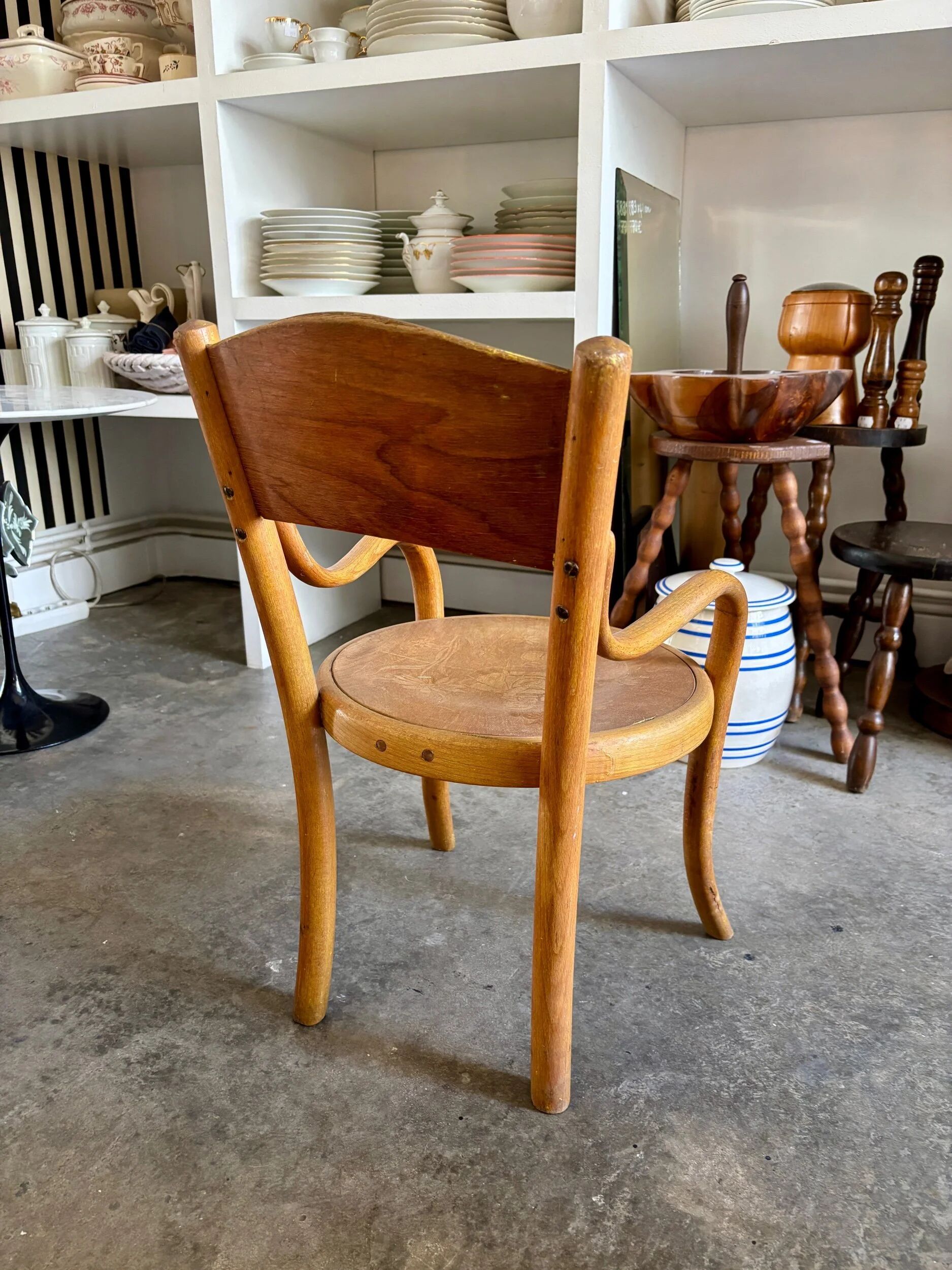 Fischel children's armchair in bent beech wood