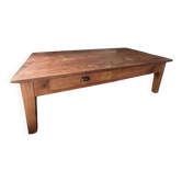 Grande table basse de ferme rénovée