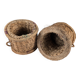 Rustic Pair of Spanish Andalusian Woven Esparto Baskets 1960s