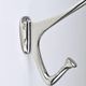 Up to 4 Adolf Loos Art Nouveau Nickel Brass Wall Hooks Café Capua Vienna
