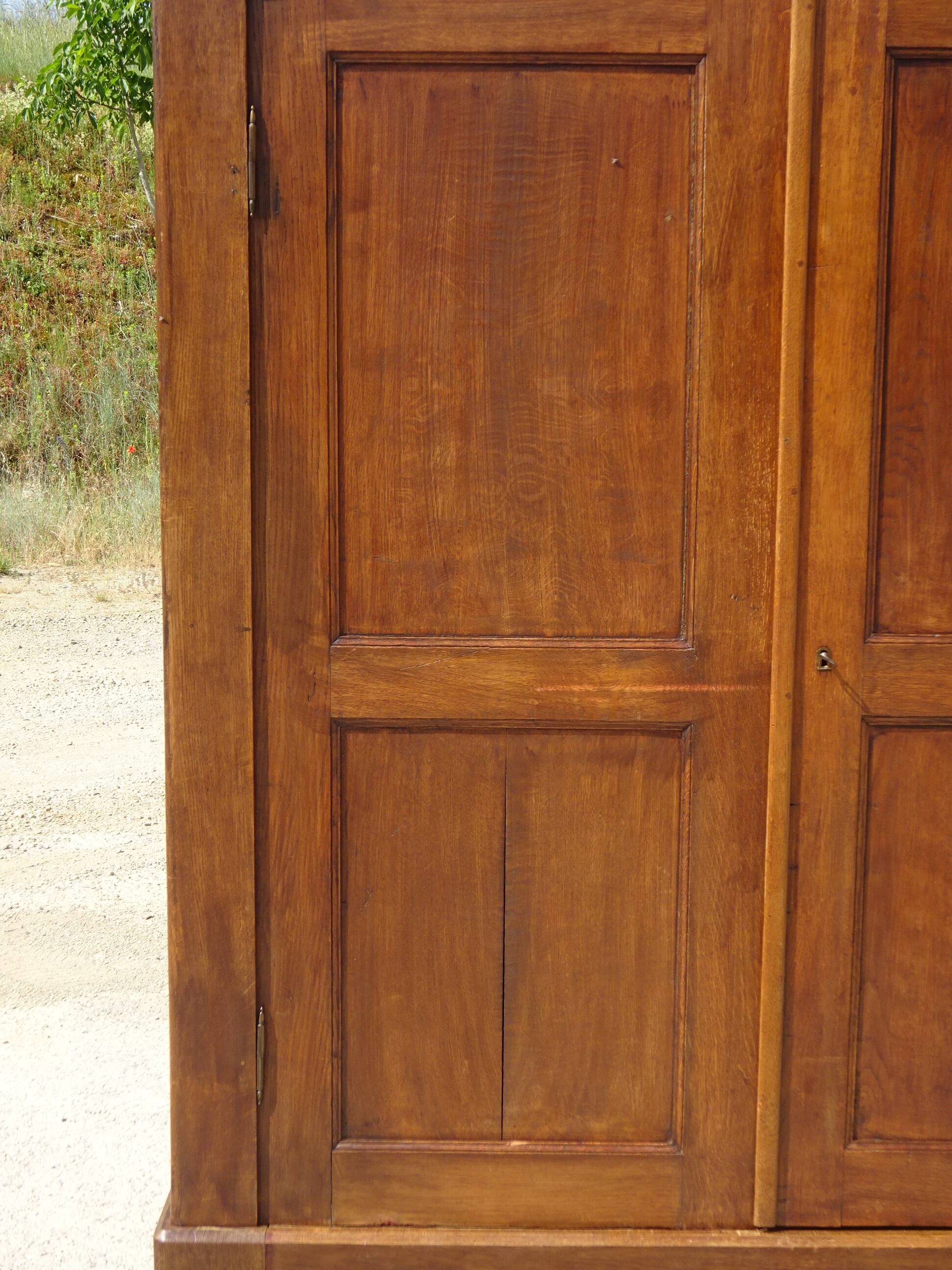 Large Parisian wardrobe in solid oak